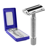 Afeitadora Manual Para Hombres Creativa Y Antigua Doble Cara Herramienta De Belleza Acero Inoxidable Razor Tradicional - details 5