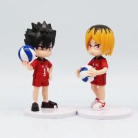 6 PCS Figuras De Acción Q Version Junior Voleibol 7.5cm Shoyo Hinata Sugawara Koushi Haikyu!! PVC Juguete Para Adolescentes - details 5