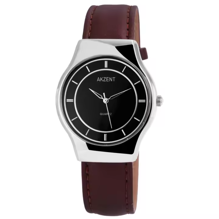 Reloj Akzent® Hombre em Pele Sintética - 1