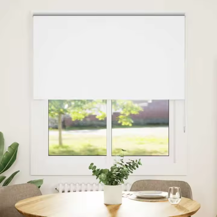 Estor Enrollable Opaco blanco 135x130 cm Tela Ancho 131,6 cm - 1