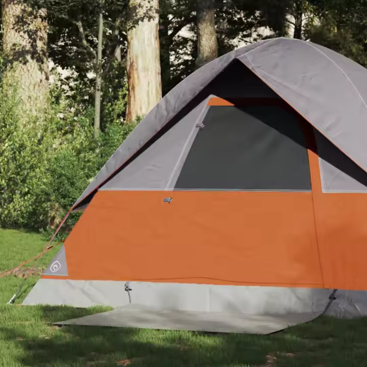 vidaXL Tienda de campaña iglú para 2 personas impermeable naranja - 1