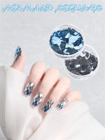 Parches De Uñas Con Patrón De Diamantes Bloque Material Plástico Decoraciones Para Enhanceamiento De Uñas Y Sequinias - details 12