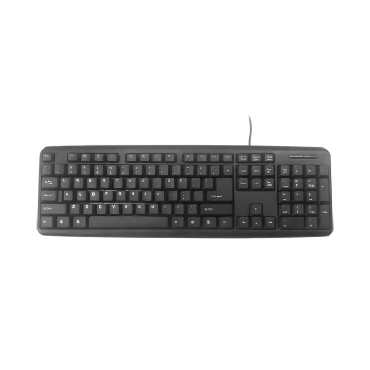 TECLADO GEMBIRD USB NEGRO DISEÑO EEUU - 1