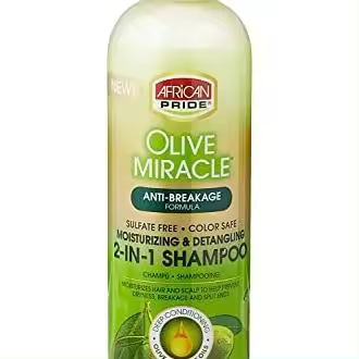 African Pride oliva milagro antiquiebre 2 en 1 champú y acondicionador 355ml / 12 fl.oz./ - 1