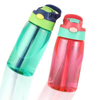 Botella De Agua 480ml Para Niñas Con Tapa Y Pajita Portátil Para Viajes Y Gimnasio Deporte Y Fitness Bebida Fría Y Jugo - details 6