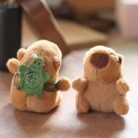 Llavero De Peluche Kawaii Capibara Con Tortuga Juguete De Simulación De Muñeca Creativa Regalo De Cumpleaños Para Adultos Material De Algodón PP - details 4