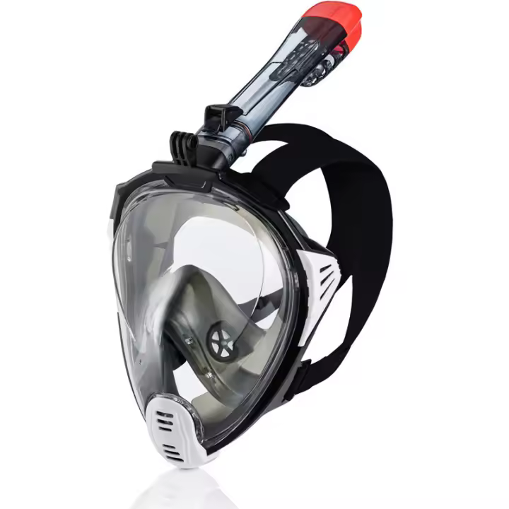 Máscara de buceo nueva, totalmente seca, plegable, con tubo de respiración, para esnórquel, tres tesoros, equipo de entrenamiento de natación y buceo. - 1