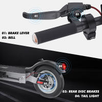 Patinete Eléctrico Plegable IENYRID 1, Motor 250W, Batería 36V 12.5Ah, Neumáticos 10 pulgadas, Velocidad Máxima 25 km/h, Autonomía 35 km, Freno Eléctrico Frontal + Freno Disco Trasero, Horquilla Suspensión Delantera, para Uso Urbano al Aire Libre - details 3