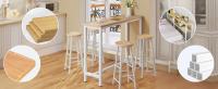 MAGIC SELECT Mesa de Sofá Estrecha. Mesa de Consola Compacta, Recibidor Rectangular de Melamina de Madera y Acero para Salón y Espacios Reducidos. Mesa Auxiliar para Entrada, Pasillo, Sala de Estar, Dormitorio. - details 1