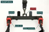 Universal ISOFIX seat belt mounting kit33.5*9.4cm - details 0