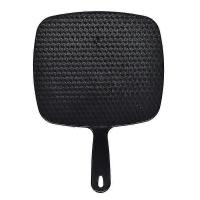 Espejo de mano grande con Mango códoo-Espejo de mano grande para peluqueras, peluquería, oficinas dentales, Negro - details 1