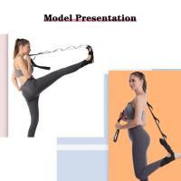 Cinta De Estiramiento Para Yoga Y Flexibilidad Con Espalda Abierta Para Relajación Muscular Y Rehabilitación De Fascitis Plantar - details 5