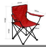 OFERTA[PACK 3] Silla Plegable de Camping de Acero, 50x50x80cm, Silla de Acampada Plegable, Ideal para Camping o Pesca, Estructura de Acero Resistente y Asiento de Lona Impermeable - details 4