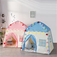 Carpa Para Niños Con Luces LED Castillo De Princesa Casa De Juguete Plegable Para Habitación De Bebés Y Niñas Edad Recomendada 3-12 Años - details 1