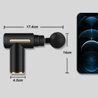 Mini Pistola de Masaje Muscular, Uplayteck Masajeador Muscular Portátil 35DB Ultra Silencioso con 6 Velocidades, 4 Cabezales de Masaje, Masajeador de Mano para Relajar Los Músculos Aliviar el Dolor - details 6