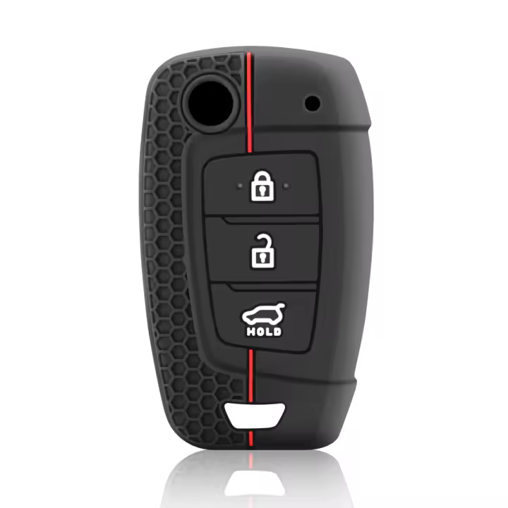 Funda De Llave De Coche En Silicona Para Hyundai Tucson 2022 2023 Accent Solaris Elantra I30 I35 I40 Kona Celesta Sonata Creta Cubierta Protectora - 1