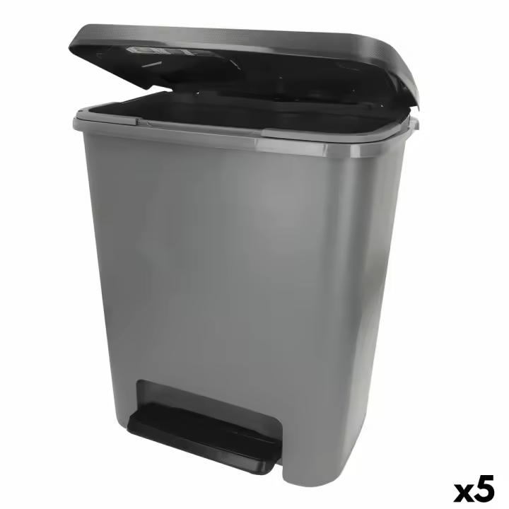 Cubo de basura Curver Gris oscuro Plástico 25 L (5 Unidades) - 1