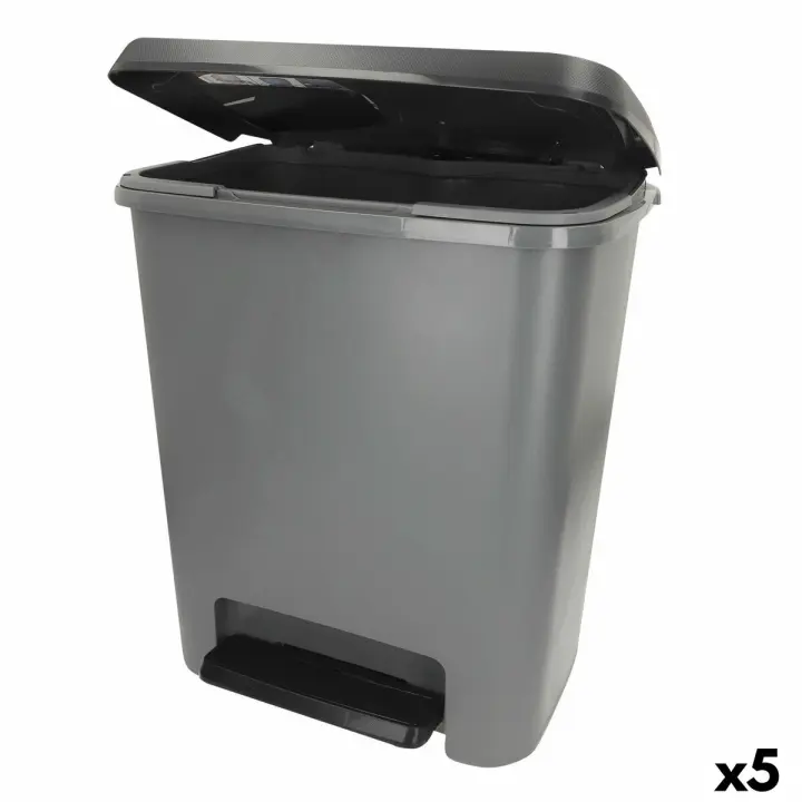 Cubo de basura Curver Gris oscuro Plástico 25 L (5 Unidades) - 1