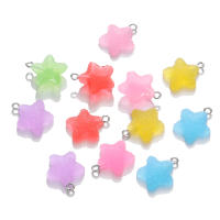 Lote De 10 Pendentivos De Estrella De Cinco Puntos En Colores Dulces Y Lindos Para Manualidades Joyería Accesorios De Pendientes Y Collares - details 0