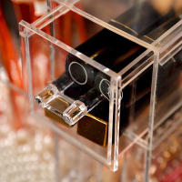 Organizador De Maquillaje Transparente Con Cajones Y Caja De Almacenamiento Con Tapa Y Perlas Para Almacenar Herramientas De Maquillaje Y Joyería - details 7