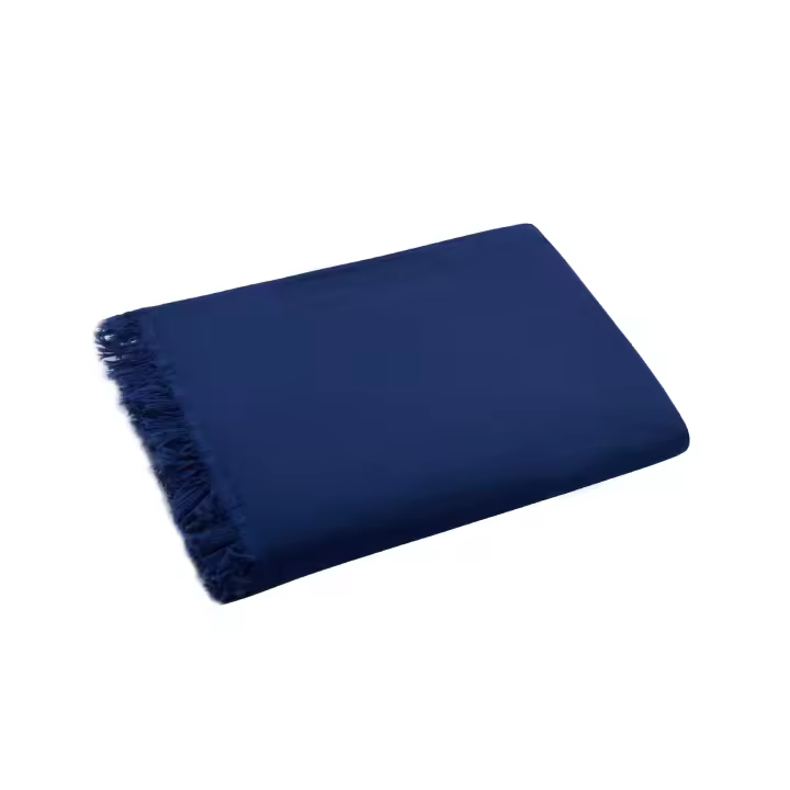 Manta de gasa de algodón puro de 4 capas con borlas, manta de crepé para bebé, manta de playa, manta de picnic, manta para automóvil - 1