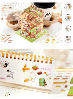 Pegatinas 3D De Comida Cartoon Para Niños Casa De Montaña En Paisaje Juguete Interactivo Regalo De Cumpleaños Y Festivales - details 6
