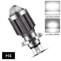 1pcs Bombilla De Moto LED 12V H4/HS1 H6/BA20D 15W 6 COB Luz Blanca Amarilla 1200LM 6000K Hi/Lo Beam Alta Calidad Para Motocicleta - details 8