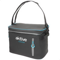 Aktive - Bolsa térmica con aislamiento térmico de alto rendimiento, con doble asa reforzada y bandolera ajustable, bolsillo frontal con cremallera, materiales ecológicos sin CFC ni AZO, ligera y fácil de limpiar - details 2