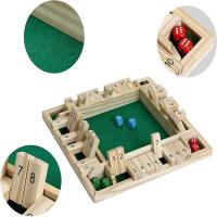 Juego De Dados De Madera Para 2-4 Jugadores ' Shut-The-Box ' Capacidad De Pensamiento Cognitivo Juego Manual Sin Químicos Originales En China - details 5