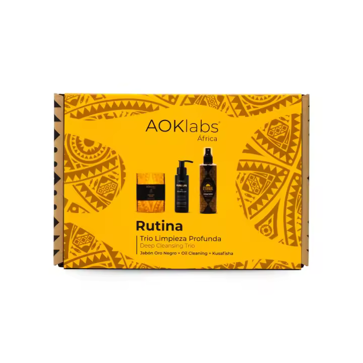 AOKLABS - Pack Trío Limpieza Profunda: Jabón Oro Negro + Oil cleaning 100ml + Kusafisha Agua Micelar - 1