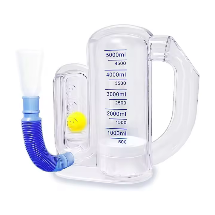 Dispositivo de ejercicio de respiración para pulmones, de respiración profunda para La Adults-5000Ml de volumen - 1