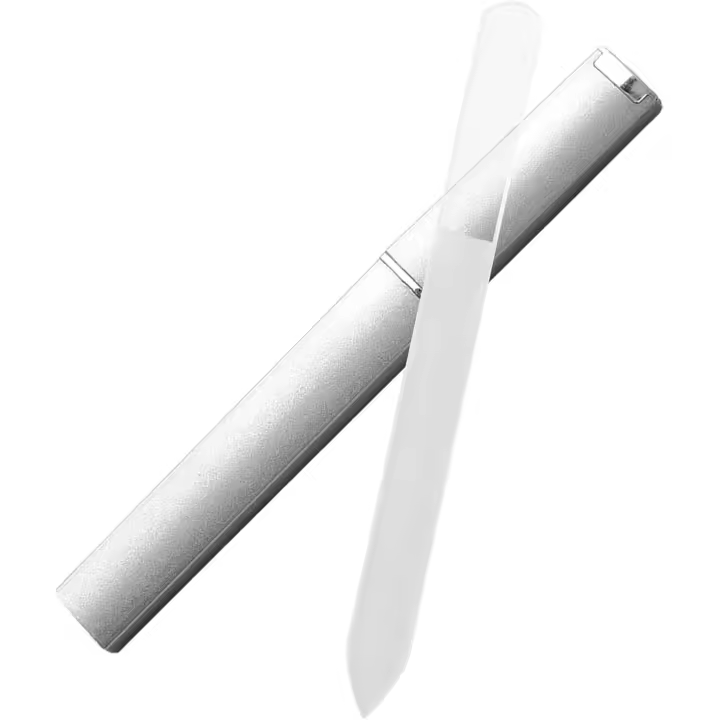 Lime à Ongles en Verre, Glass Nail File Premium avec Étui de Protection, Crystal Glass Files, Lime à Ongles Professionnelle pour Ongles Naturels, Limage Précis et Doux, Renforce et Lisse les Ongles - 1