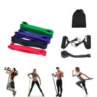 ALLINLIFE Bandas Elasticas Musculacion[Set of 5 Or 8], Gomas Elasticas Musculacion Cintas Elasticas Musculacion con Bolsa de Transporte para Entrenar Powerlifting Fitness Yoga - details 3