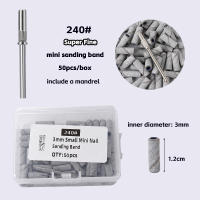 Juego De Bandas De Lijado Para Uñas 50/100PCS 3mm 80/120/180/240 Grit Accesorios Para Manicura Y Peluquería De Uñas - details 5