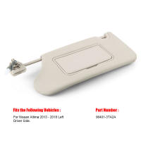 Visera Solar Beige Para Nissan Altima 2013-2018 Lado Conductor Y Pasajero Con Espejo Y Luz Interiores 96400/96401-3TA2A - details 1