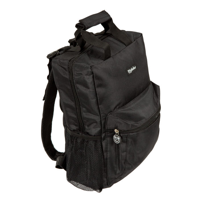 BimbiDreams Mochila con cambiador de Pirulos en microfibra NEGRO