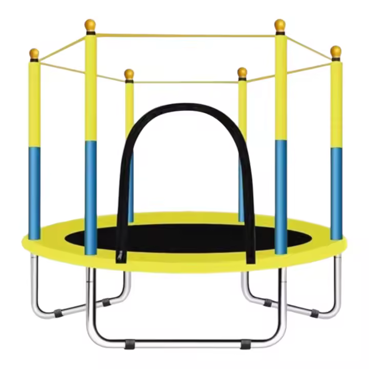Trampolín portátil de 140 cm, Cama elástica - trampolín ideal para regalo de Navidad, espuma anticolisión para saltar y actividades de trampolín interior Trampolin (4990 BBC-003 D7) - 1