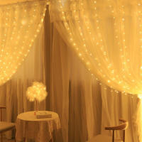 Luces LED Para Cortina Con Control Remoto Y Alimentación USB Decoración Navideña Y Año Nuevo Luz Faeira Para Ventana - details 10