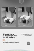 Asiento Portátil Para Inodoro Para Uso Doméstico Convirta Su Inodoro En Un Inodoro Sentado Para Mujeres Embarazadas Ancianos Y Personas Mayores - details 5