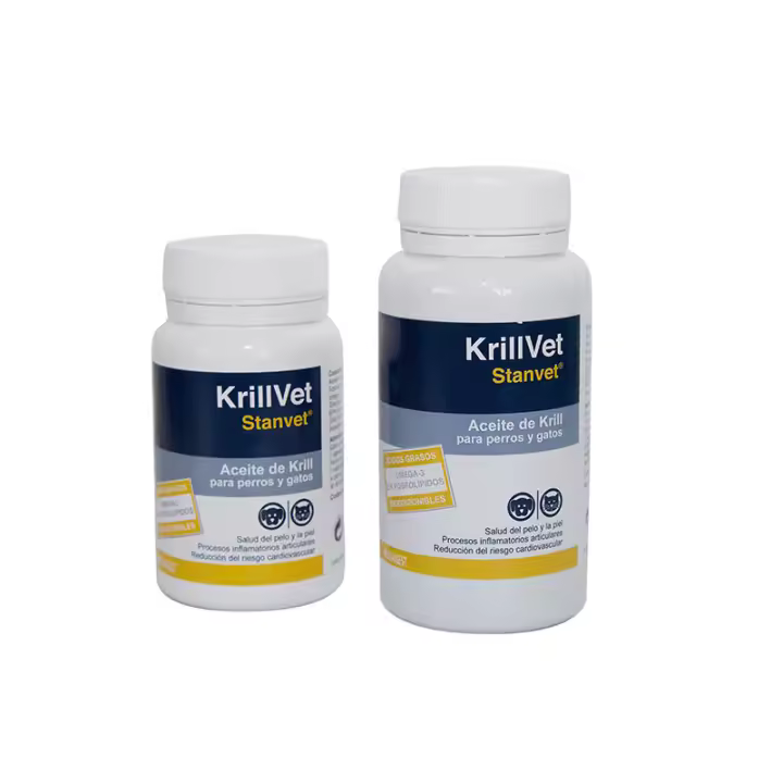 KRILLVET CÁPSULAS, COMPLEMENTO NUTRICIONAL PARA MASCOTAS, ACEITE DE KRILL, OMEGA-3, SALUD DEL PELO Y PIEL, SALUD ARTICULAR, SALUD CARDIOVASCULAR - 1