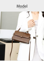 Bolso De Hombro Para Mujer En Cuero PU Moda Bolso Cruzado Vintage Bolsa De Mancuerna Cuadrada Satchel Negro Estilo Fashion - details 1