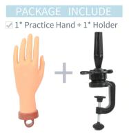 Set De Práctica Para Arte De Uñas Con Uñas Postizas De Acrílico Mano De Soporte PVC Y Realista Mano De Pvc Modelo 1pc - details 1