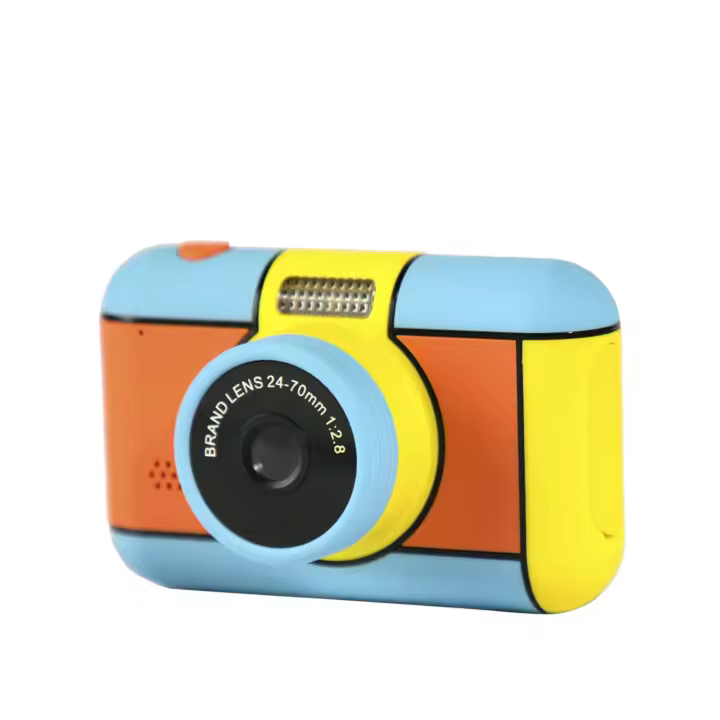 DAM. Cámara digital D7 de fotos 32mpx y video HD para niños. Pantalla de 2,4 pulgadas. Con filtros y efectos. Lanyard de transporte. 9,5x4,3x6cm - 1