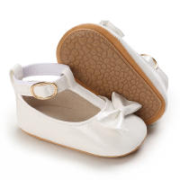 Zapatos De Princesa Para Bebé Niña En Lace Blanca Mocasines Con Lazo Y Borde Antideslizante De Goma Primera Calzado Para Caminar - details 57