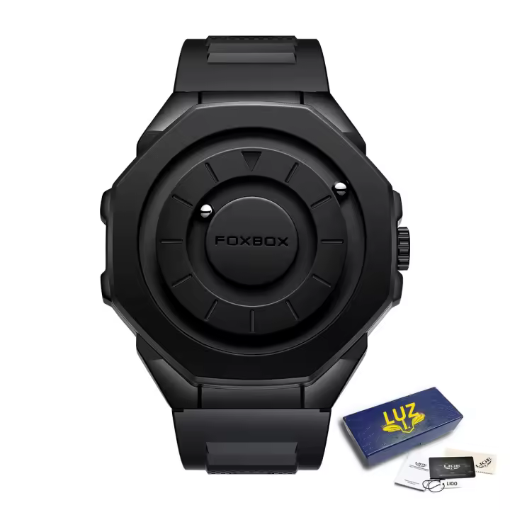 FOXBOX Reloj De Pulsera Para Hombre Moda Nueva 2025 Crea Scrolling Bolas Quartizo Reloj Casual Impermeable Lujo Ancho De Pulsera 25-29mm Diámetro De Dial 50mm Y Más - 1