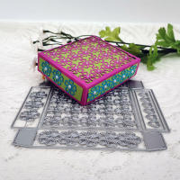 Caja De Regalo 3D Plegable Con Borde De Artesanía Y Marco Herramientas De Corte Metálico Para Scrapbooking Decorativo Y Encaje Manual - details 30