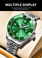 Reloj De Cuarzo Para Hombre LIGE Lujo Diamantes Oro Reloj Impermeable Acero Inoxidable Luminoso Reloj De Negocios Para Hombres - details 2