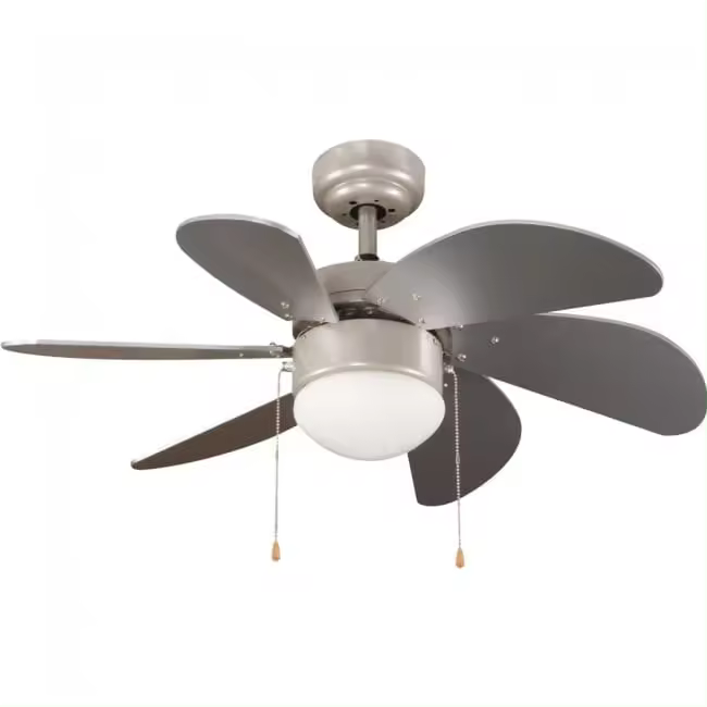 Wonderlamp Ventilador de techo con luz Basic Plata - 1