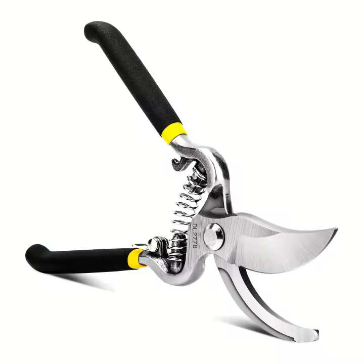 Tijeras De Podar De Acero Pesado Deli Con Hoja Curva Para Jardín Podadores De Mano Para Arbustos Y Enredaderas Tamaño 8'' - 1