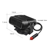 Calentador Portátil De Coche 1200W 12V/24V Ventilador Eléctrico Para Despejar Parabrisas Y Calentamiento Dispositivos Electrónicos Para Coche Color Gris Rojo - details 15